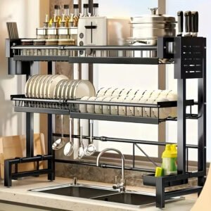 Rangement de Cuisine Élégant et Modulable : L'Organisateur Métallique Ultime pour Vos Ustensiles !
