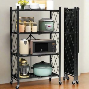 Unité de Rangement Pliable à 4 Étagères